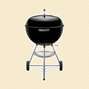 Weber 22 In Original Kettle Charcoal Grill In Black