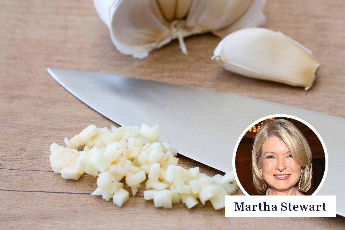 Martha Stewart Just Shared a Genius Hack for Removing Garlic Smell from Your Hands