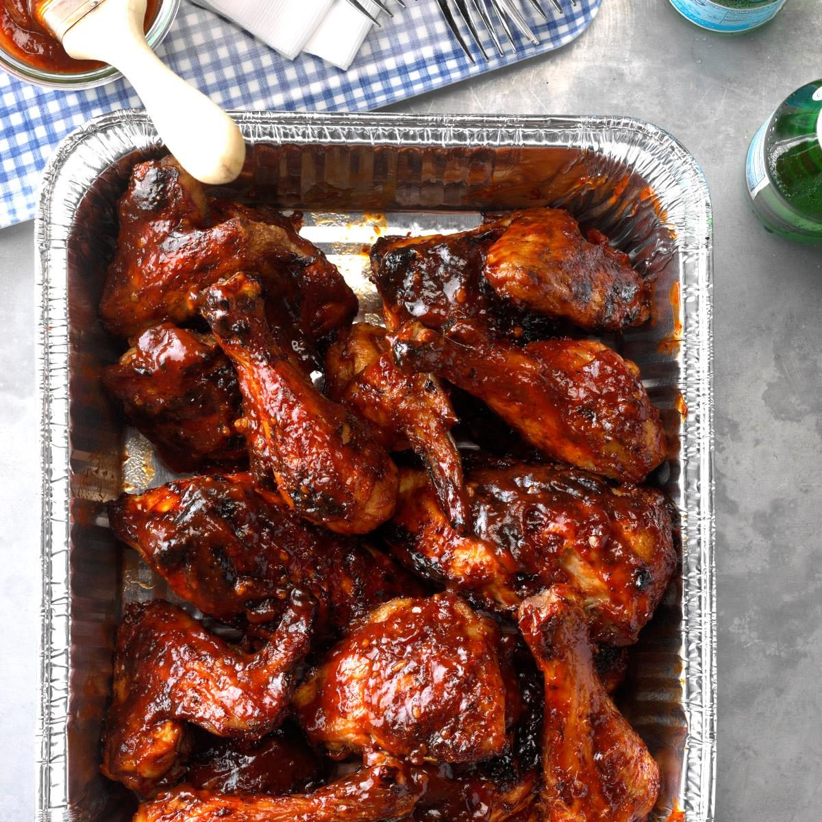 Barbecued picnic chicken