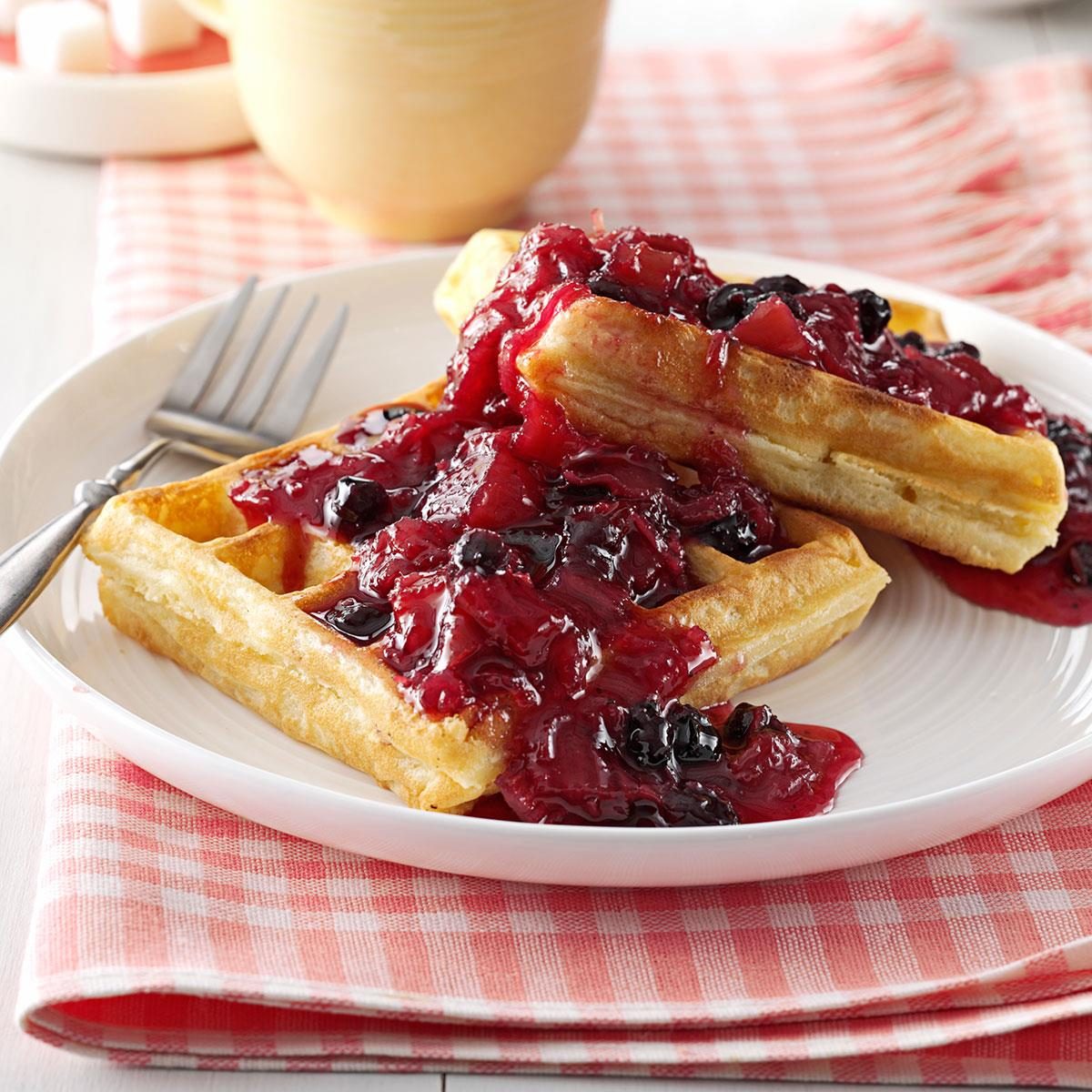 Blueberry/Rhubarb Breakfast Sauce