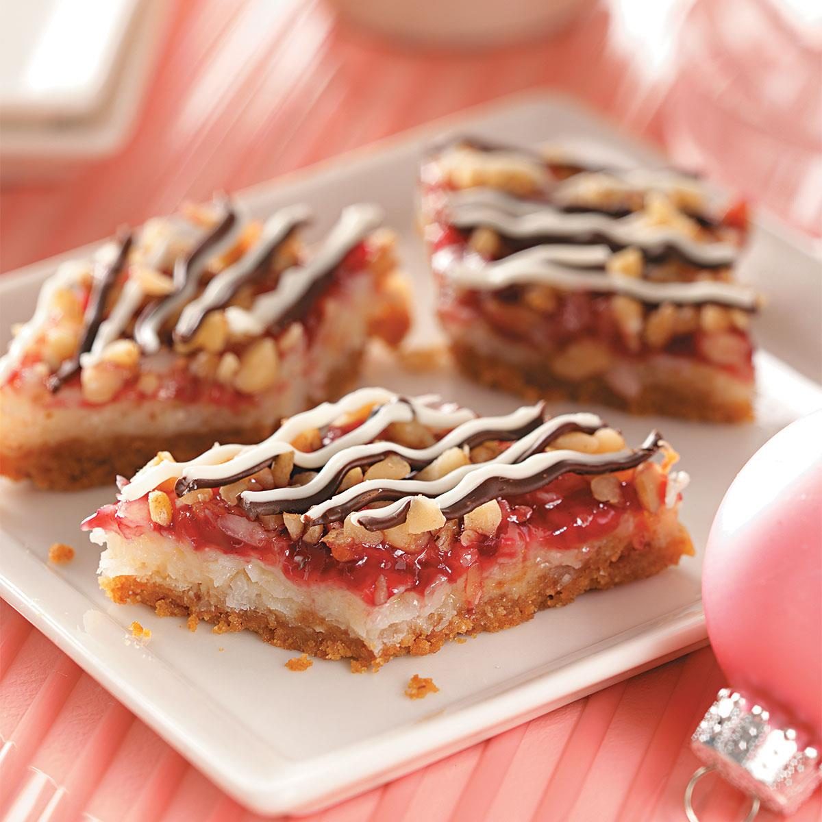 Raspberry Coconut Bars