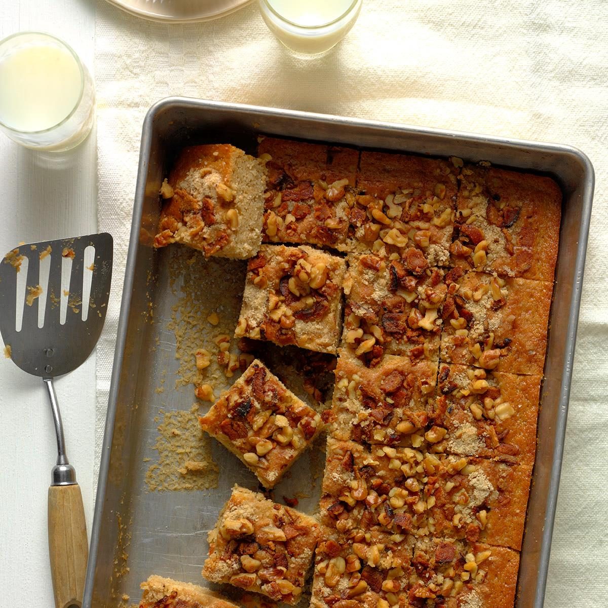 Maple Bacon Walnut Coffee Cake