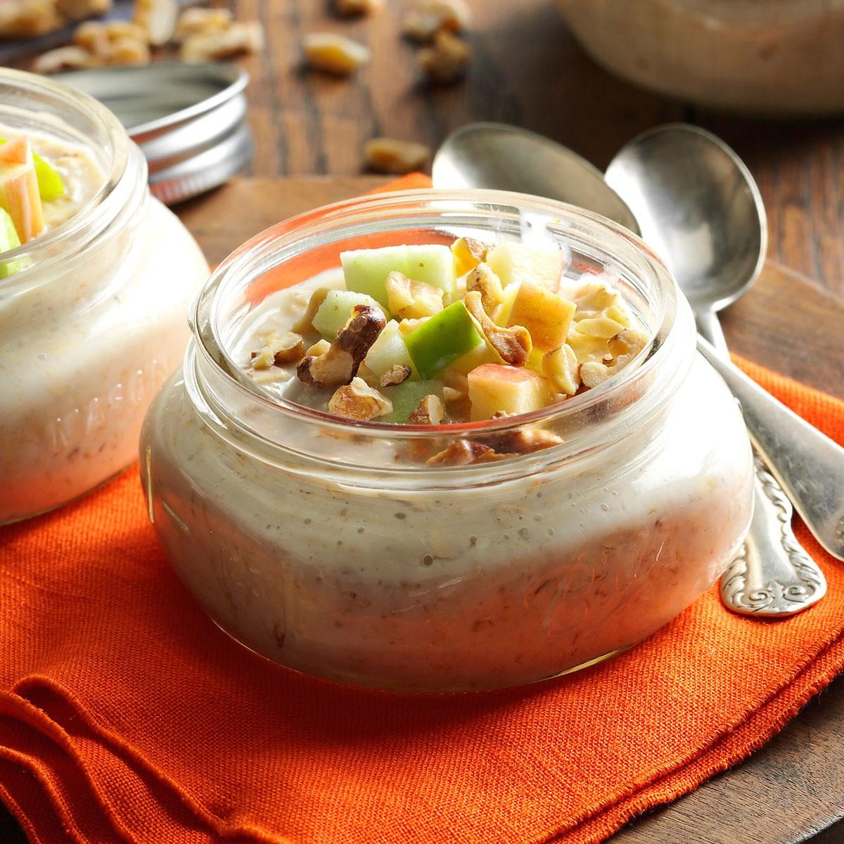 Overnight maple oatmeal