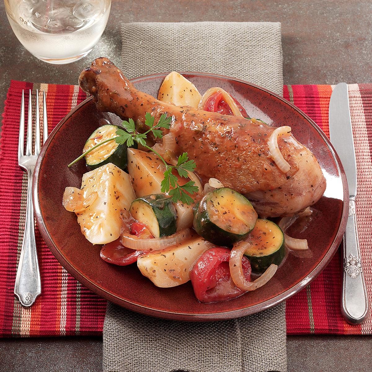 Turkey Drumstick Dinner