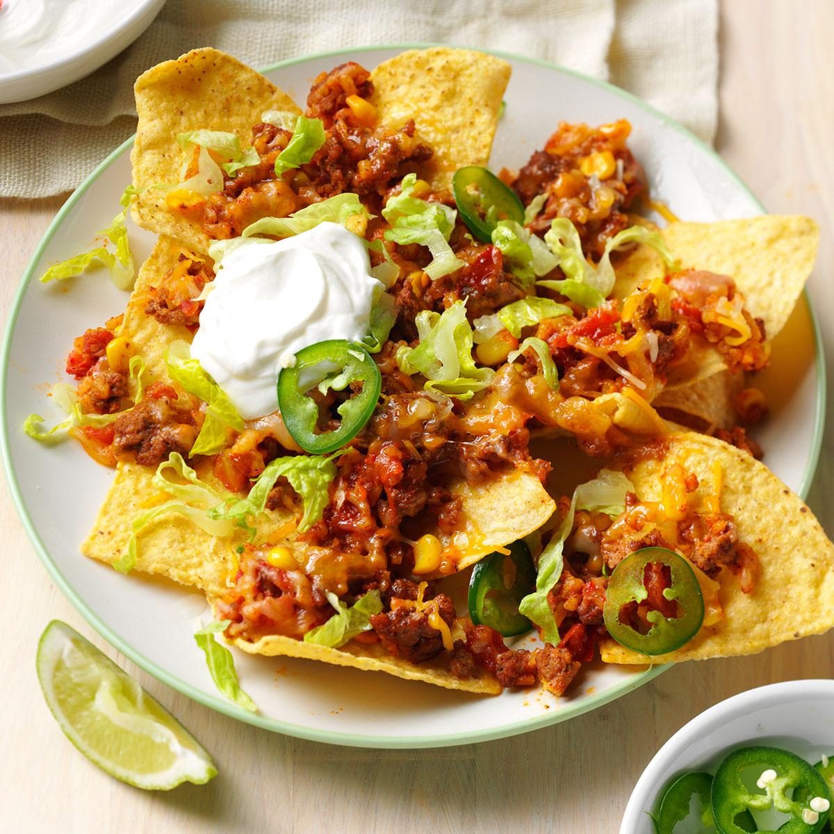 Skillet nachos