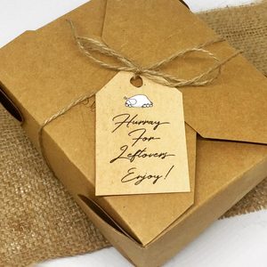 To go box at Friendsgiving.