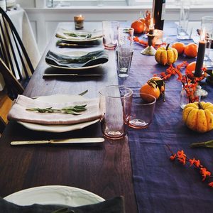 Friendsgiving decorations.