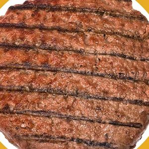 Close-up of burger with grill marks