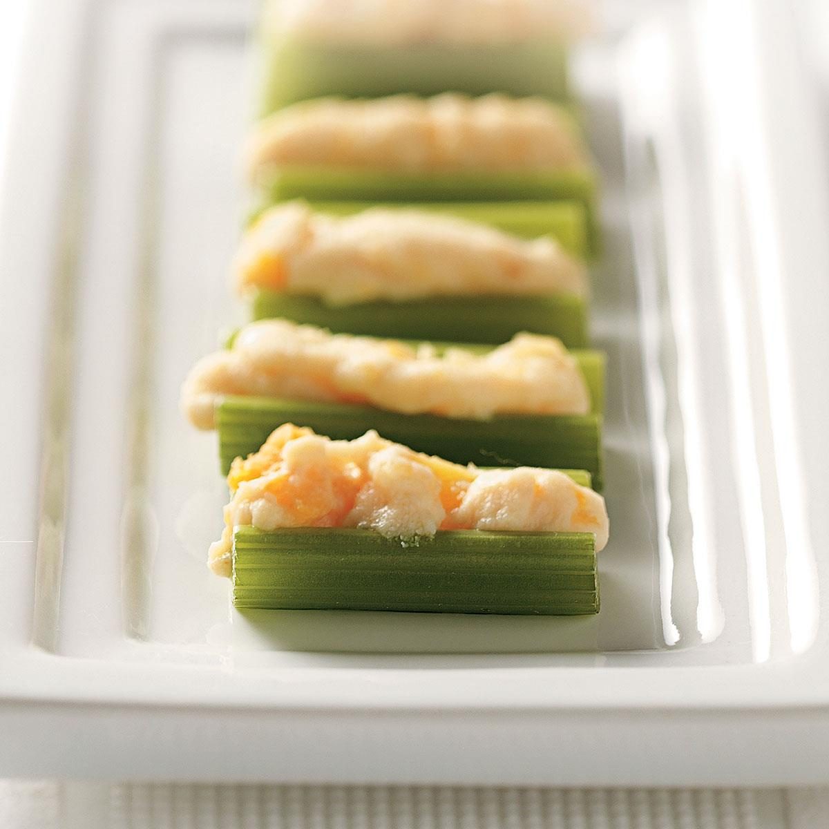 Apricot-Ricotta Stuffed Celery