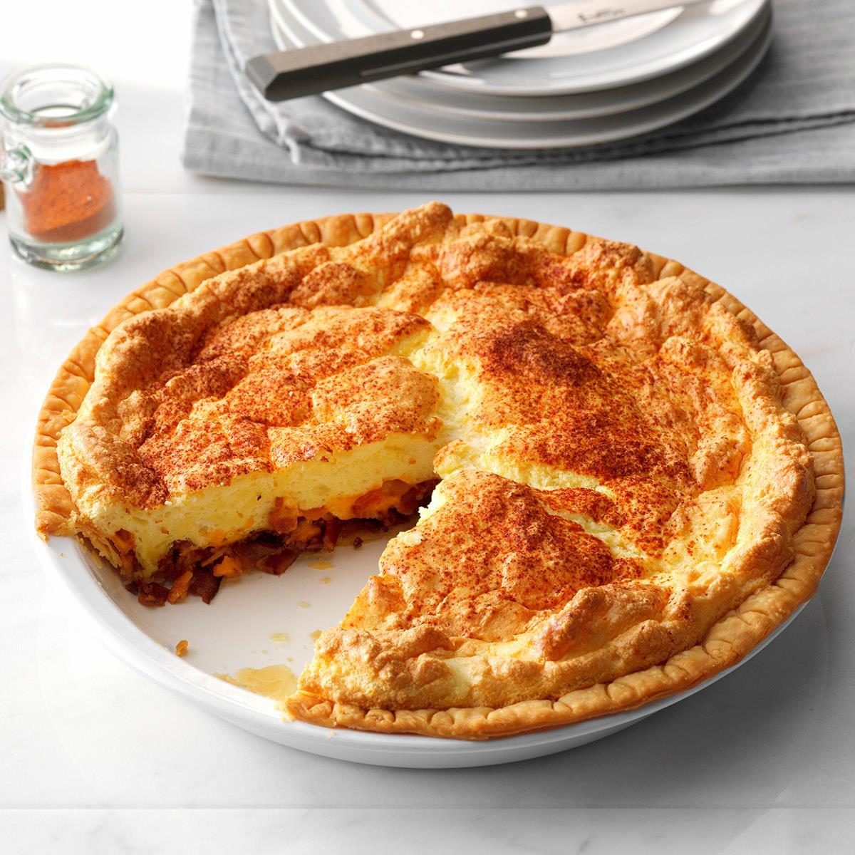 Bacon-Cheese Puff Pie
