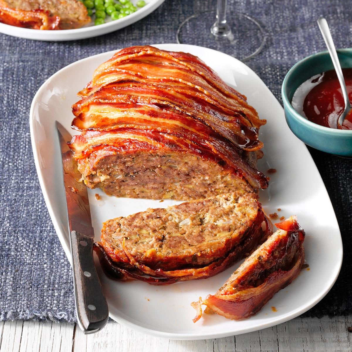 Bacon-Wrapped Meat Loaf