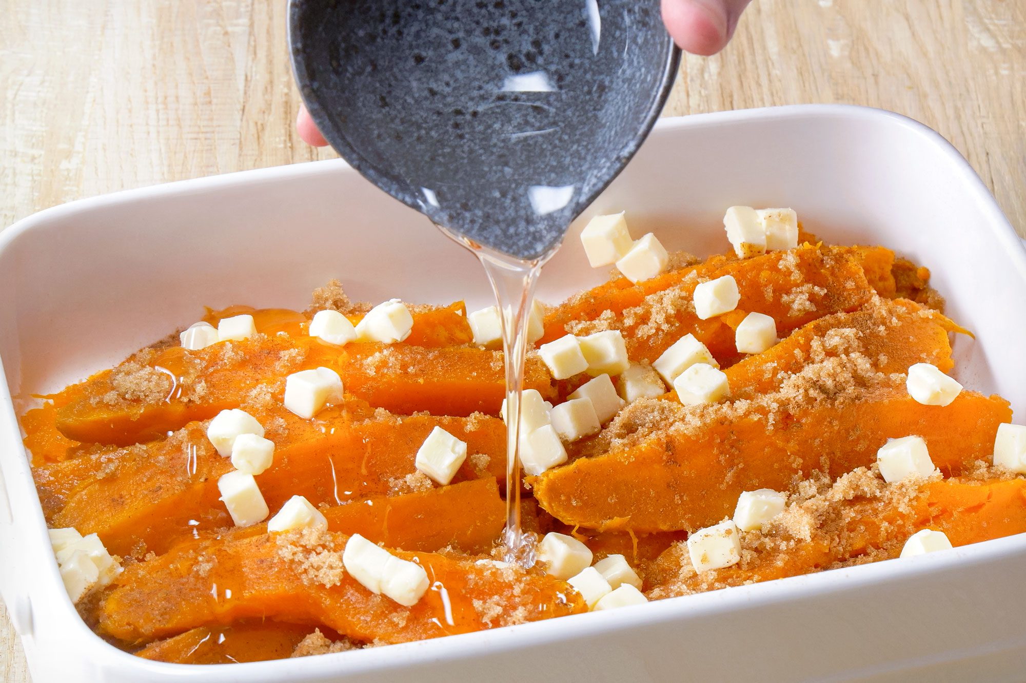 Adding Corn Syrup into Candied Yams