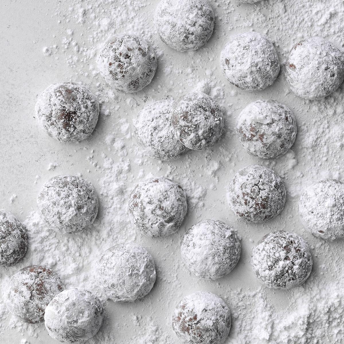 Chocolate Snowball Cookies