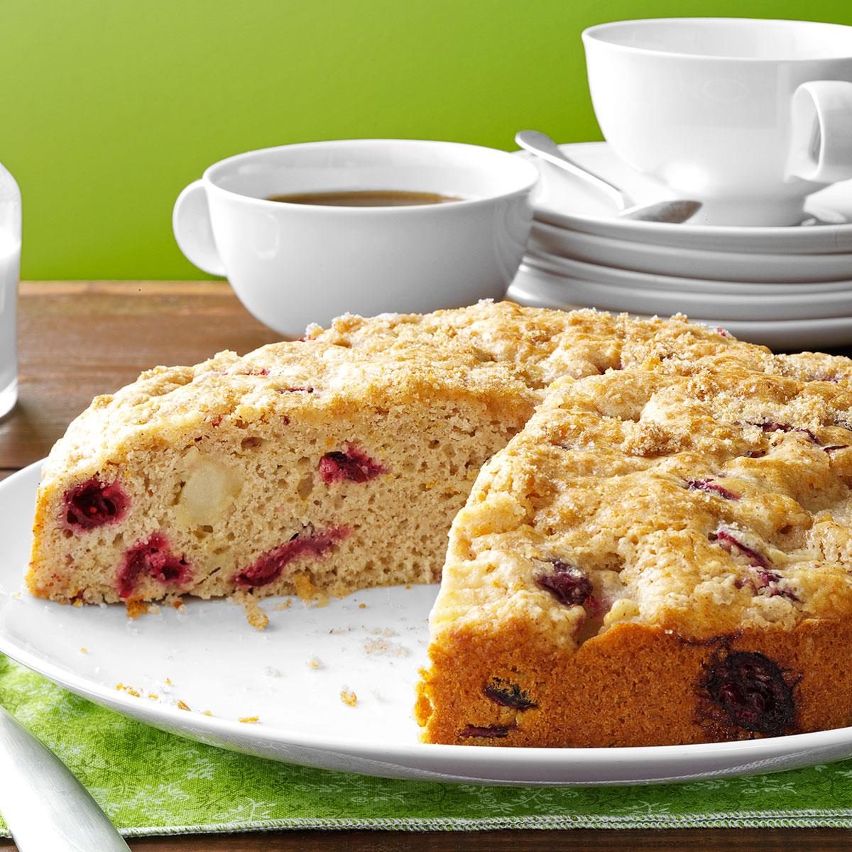Cranberry-Pear Coffee Cake
