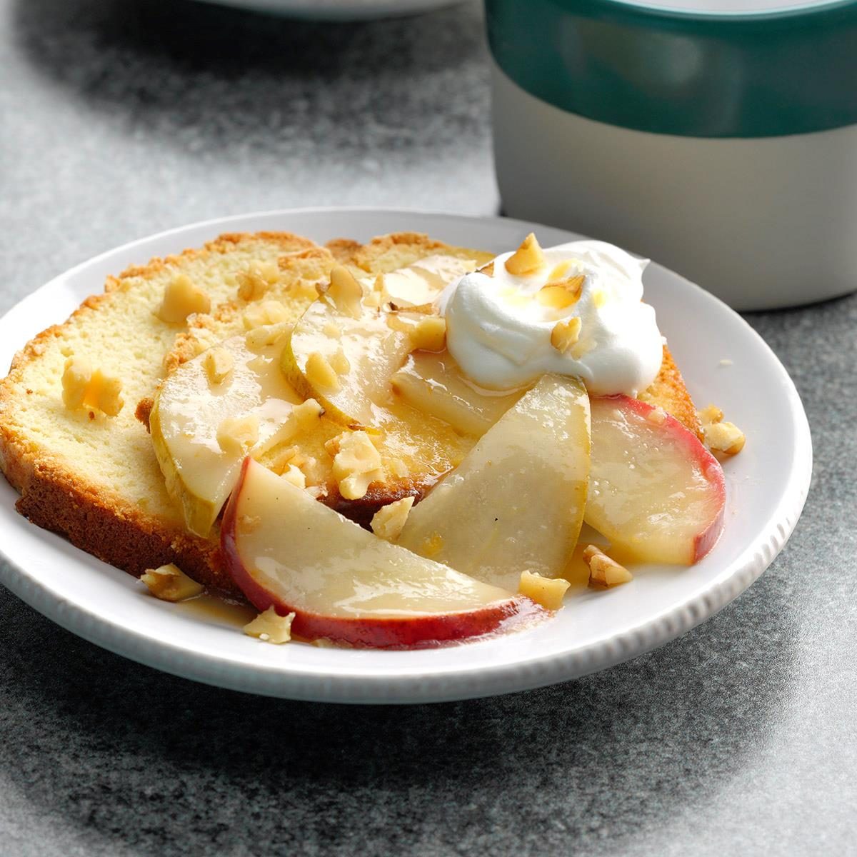 Glazed Pear Shortcakes