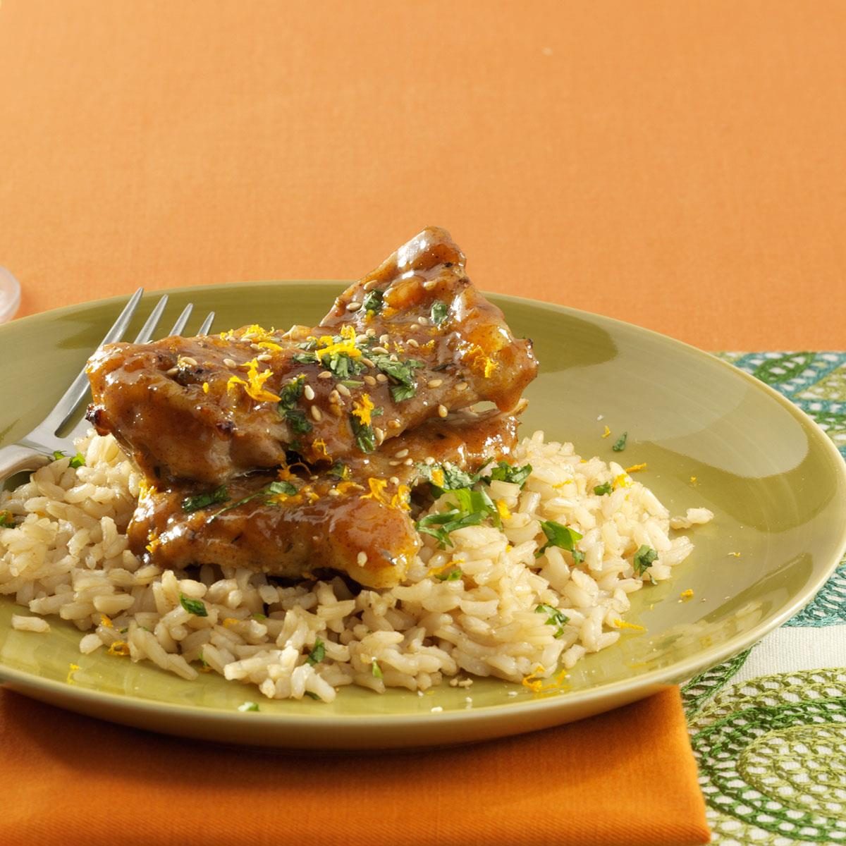 Mango Barbecued Jerk Chicken Thighs