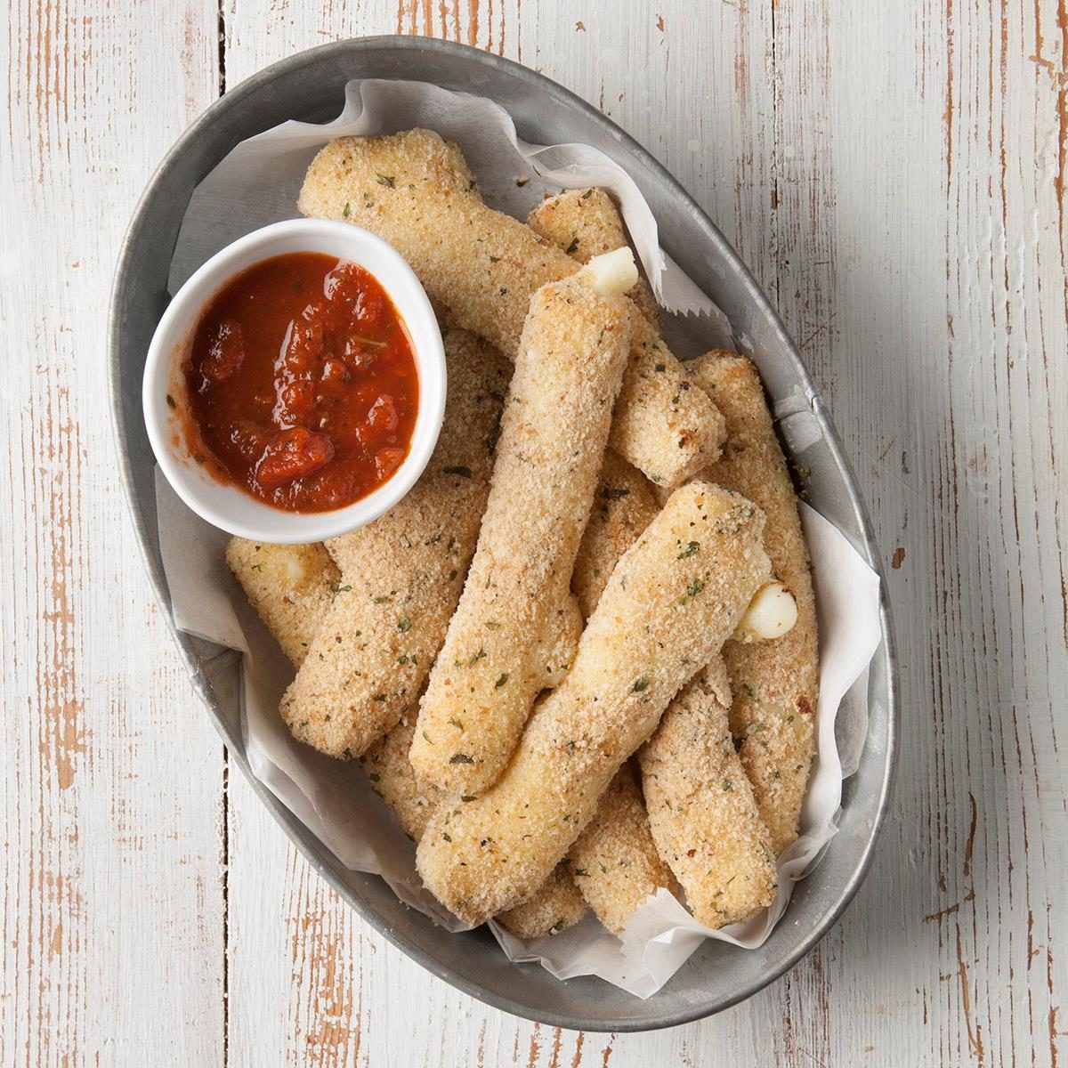 Crispy Baked Mozzarella Sticks
