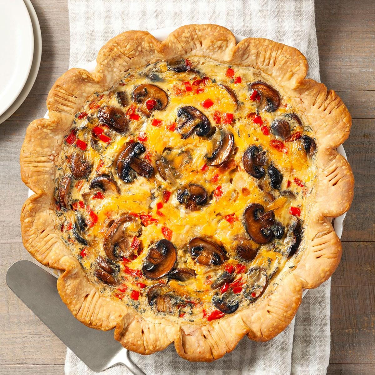 Mushroom Quiche