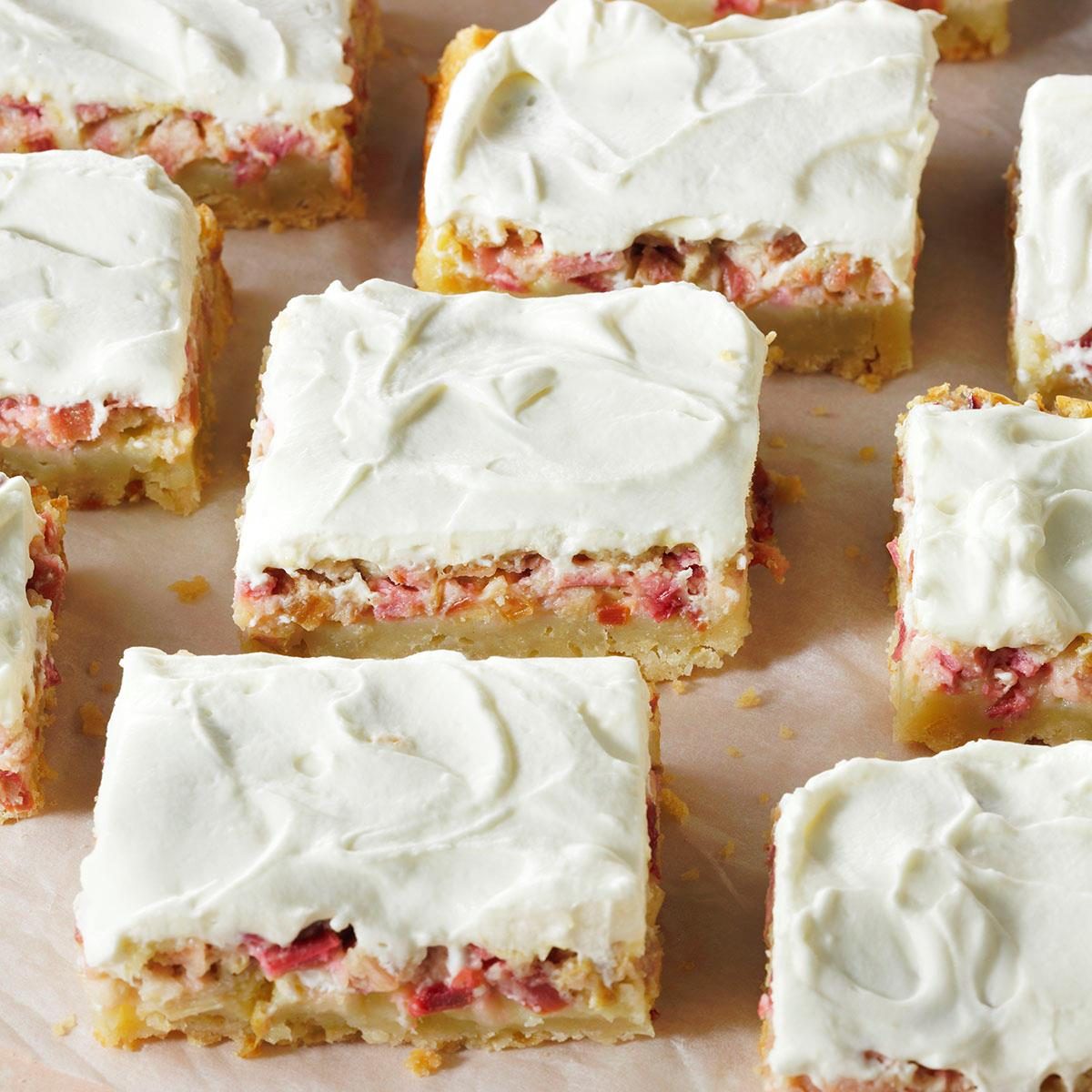 Rhubarb Custard Bars