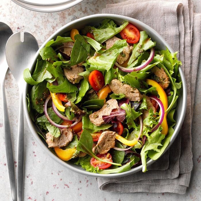 Savory pork salad