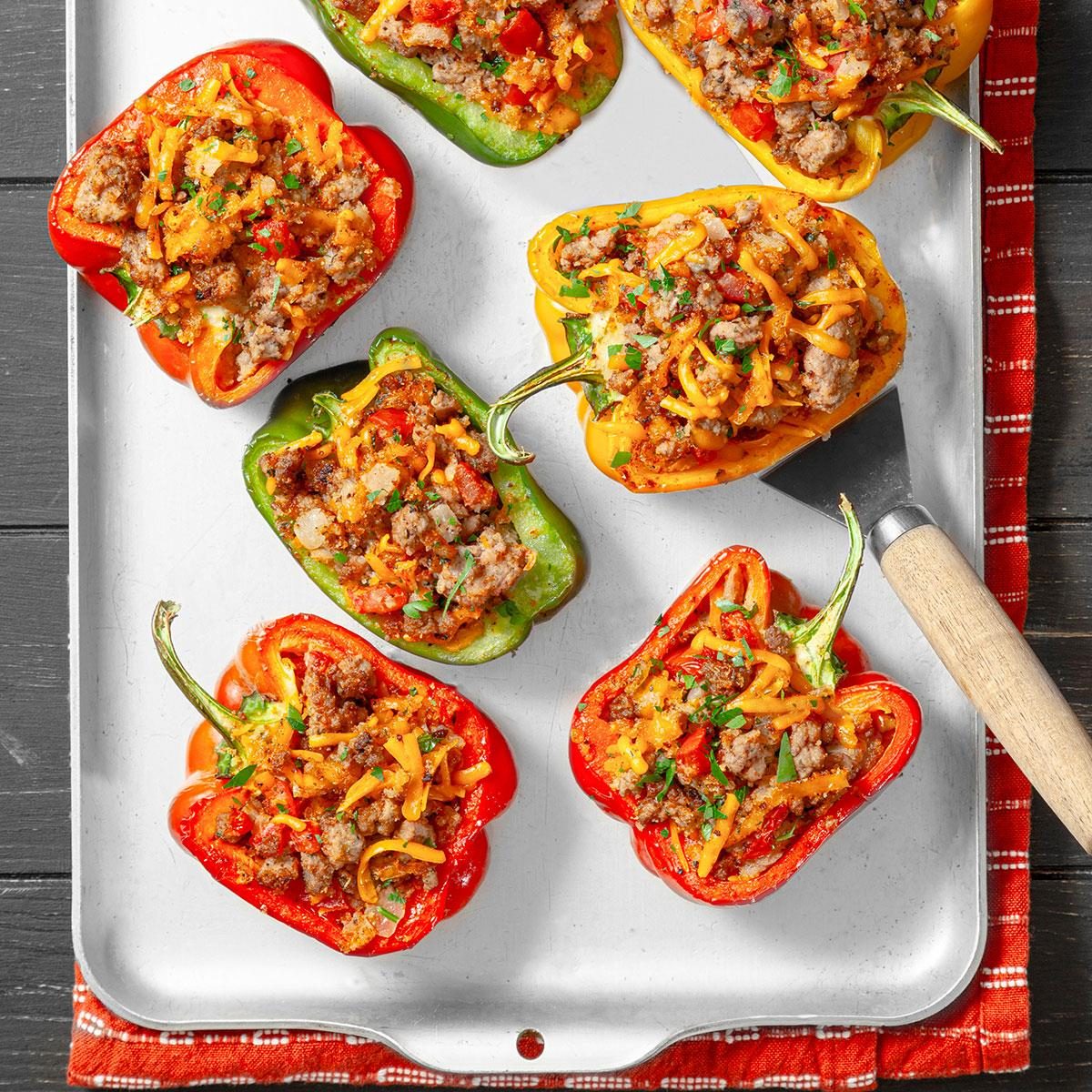 Ground Turkey Stuffed Peppers