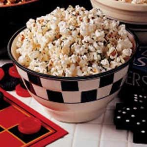 Parmesan-Garlic Popcorn Snack