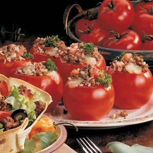 Rice-Stuffed Tomatoes