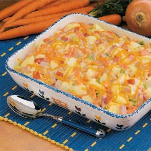 Makeover Ham ‘n’ Potato Bake