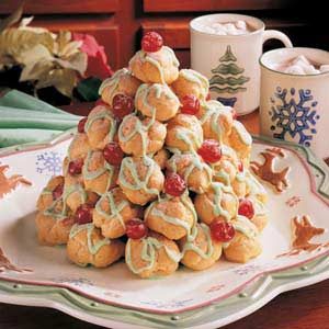 Cream Puff Christmas Tree