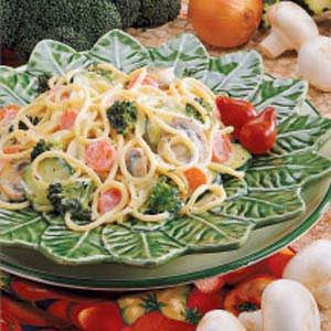 Creamy Garden Spaghetti