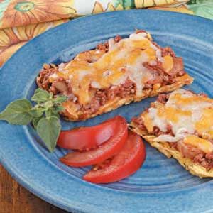 Beef Hash Brown Pizza