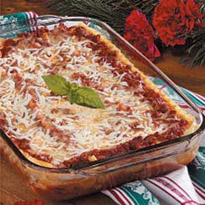 Swiss Cheese Lasagna