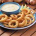 Fried Onion Rings with Lime Dipping Sauce