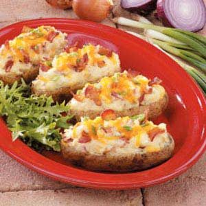 Triple-Onion Baked Potatoes