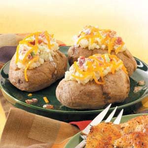 Baked Potatoes with Topping