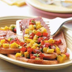 Ham with Mango Salsa
