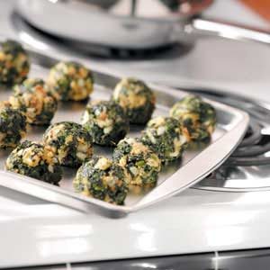 Makeover Garlic Spinach Balls