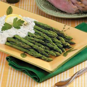 Asparagus with Cream Sauce