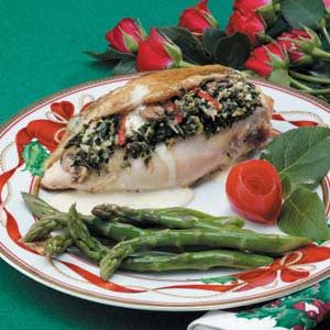 Spinach-Mushroom Stuffed Chicken