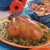 Roasted Chicken with Basil-Rice Stuffing