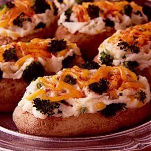 Broccoli Cheese Twice-Baked Potatoes