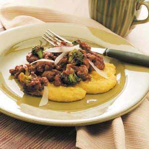 Italian Sausage with Polenta
