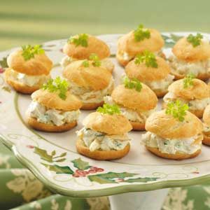 Curried Chicken Cream Puffs