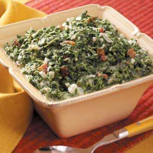 Creamed Spinach with Bacon