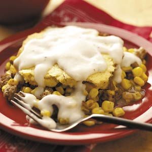 Meaty Cornbread Casserole