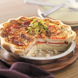 Tomato-Onion Quiche