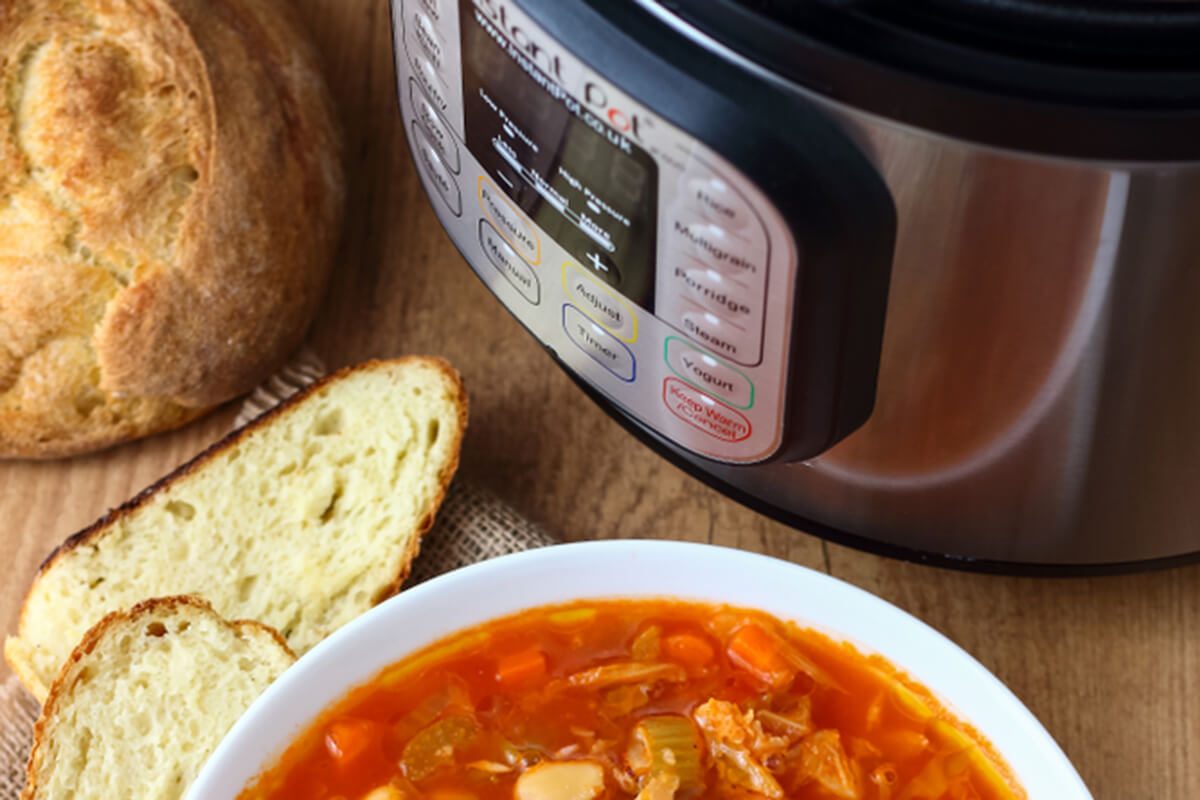 Minestrone Soup made in Instant Pot Pressure Cooker