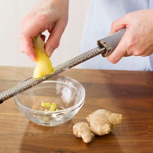 Microplane fresh ginger