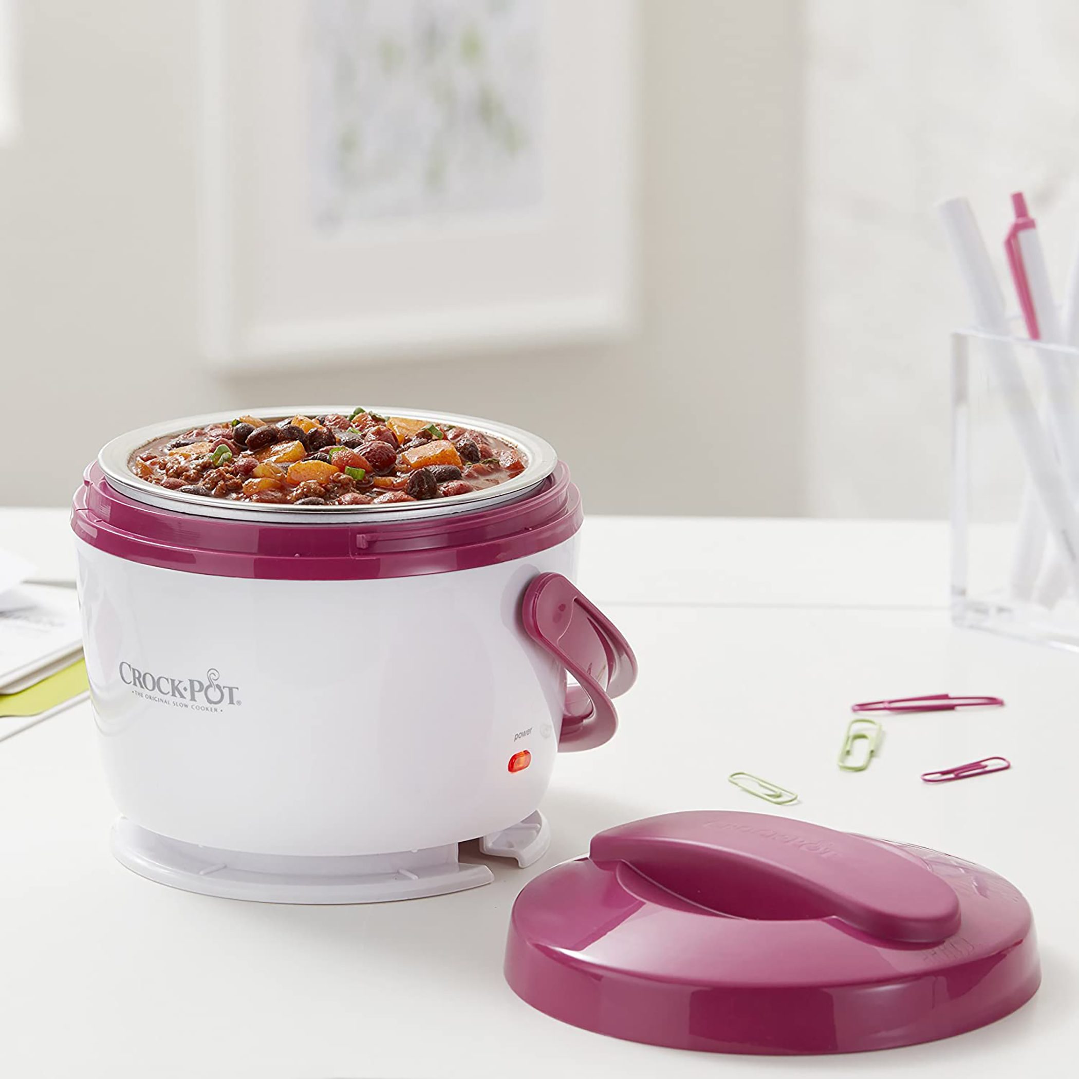 Crockpot SCCPLC200PK-NP Lunch Crock Food Warmer, Pink, 20oz