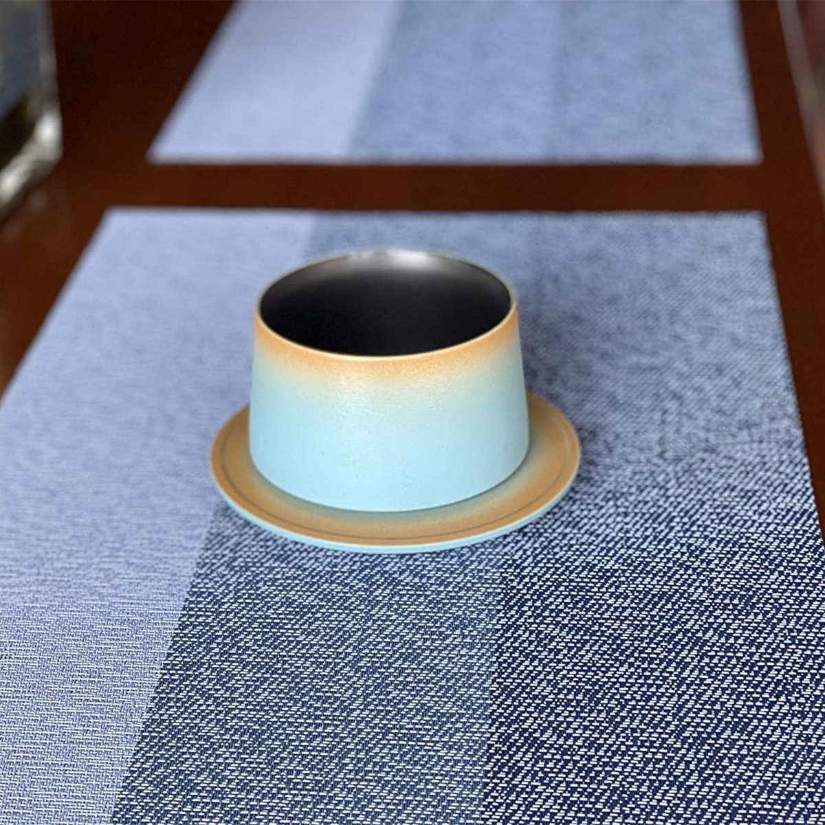 Placemats,Placemats for Dining Table,Heat-Resistant Placemats, Washable PVC Table Mats,Kitchen Table mats.Set of 4